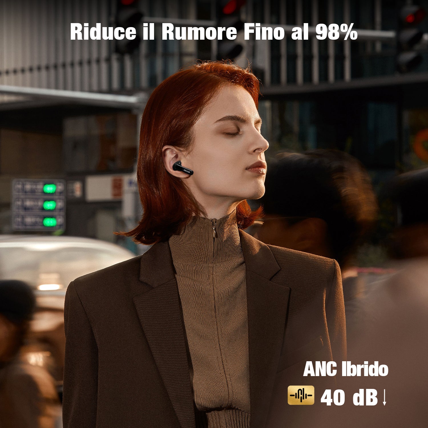 Upgraded Hybrid Active Noise Cancelling Wireless Earbuds 6 Mics ENC Clear Call Reduce Noise by Up to 98% 30H Playtime - LS STORE