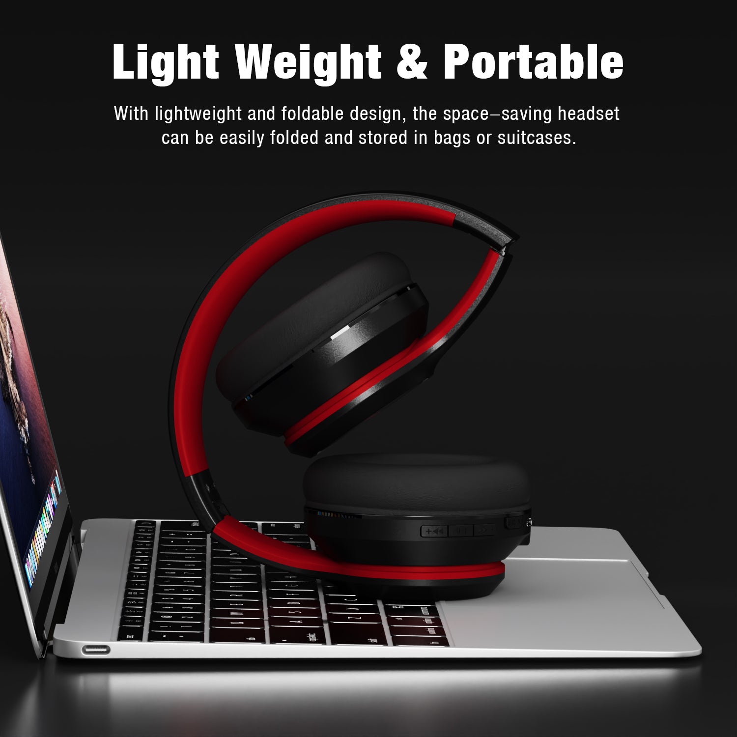 28Hours Playtime Mega Over Ear Bluetooth Headphones with Microphone Deep Bass Wireless - LS STORE