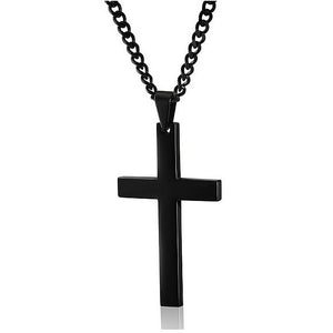 Classic Cross Necklace Men's Pendant Fashion Stainless Steel Jewelry