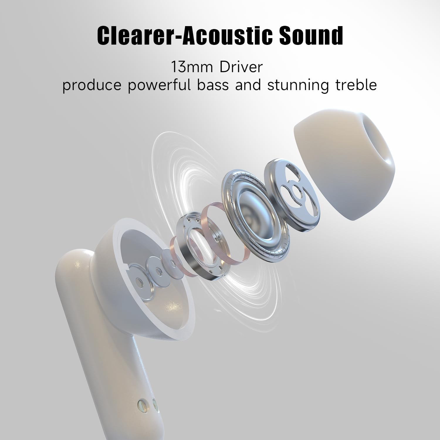 Xspace Transparent Macaron Colorful True Wireless Hi-Res Audio Bluetooth 5.3 Earphones ENC TWS in Ear Earbuds - LS STORE