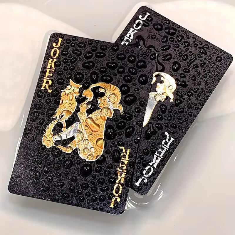 Color Black Gold Playing Card Game Card Group Waterproof Poker Suit Magic Dmagic Package Board Game Gift Collection