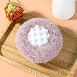 Round Sunflower Shower Ball Super Soft Massage Bath Ball with Suction Cup Brush Bath Towel Mud Sponge Bathroom Accessories