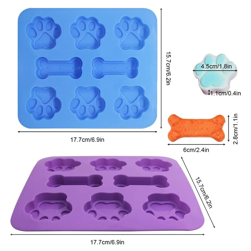 Silicone Cake Mold 8 Grids Shape Striangle Kitchen Pizza Plate Bakeware Non-Stick Bread DIY Baking Pastry Cake Molds