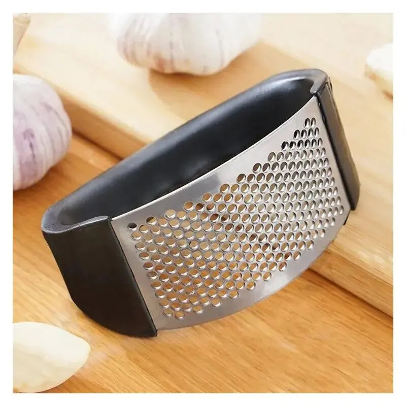 1Pc Stainless Steel Garlic Press Crusher Manual Garlic Mincer Chopping Garlic Tool Fruit Vegetable Tool